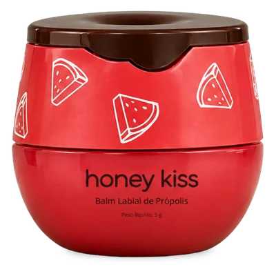 Pote do balm labial HoneyKiss sabor Melancia